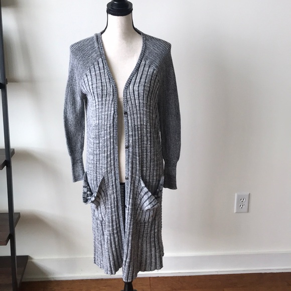 Free People Grey Duster Cardigan - Picture 4 of 8